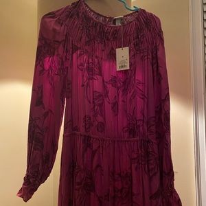 purple floral a new day long sleeve dress!